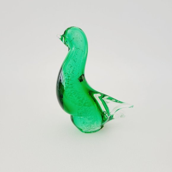Venetian Glass Penguin Green Figurine Paperweight Made in Italy Animal Decor - Picture 11 of 11